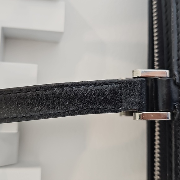 Burberry Leather Tote Bag Authentic – Classic Nova Check Side Panels & Interior - Picture 5 of 12